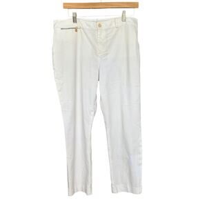 Lauren Ralph Lauren Women's White Cropped Pants Size 14